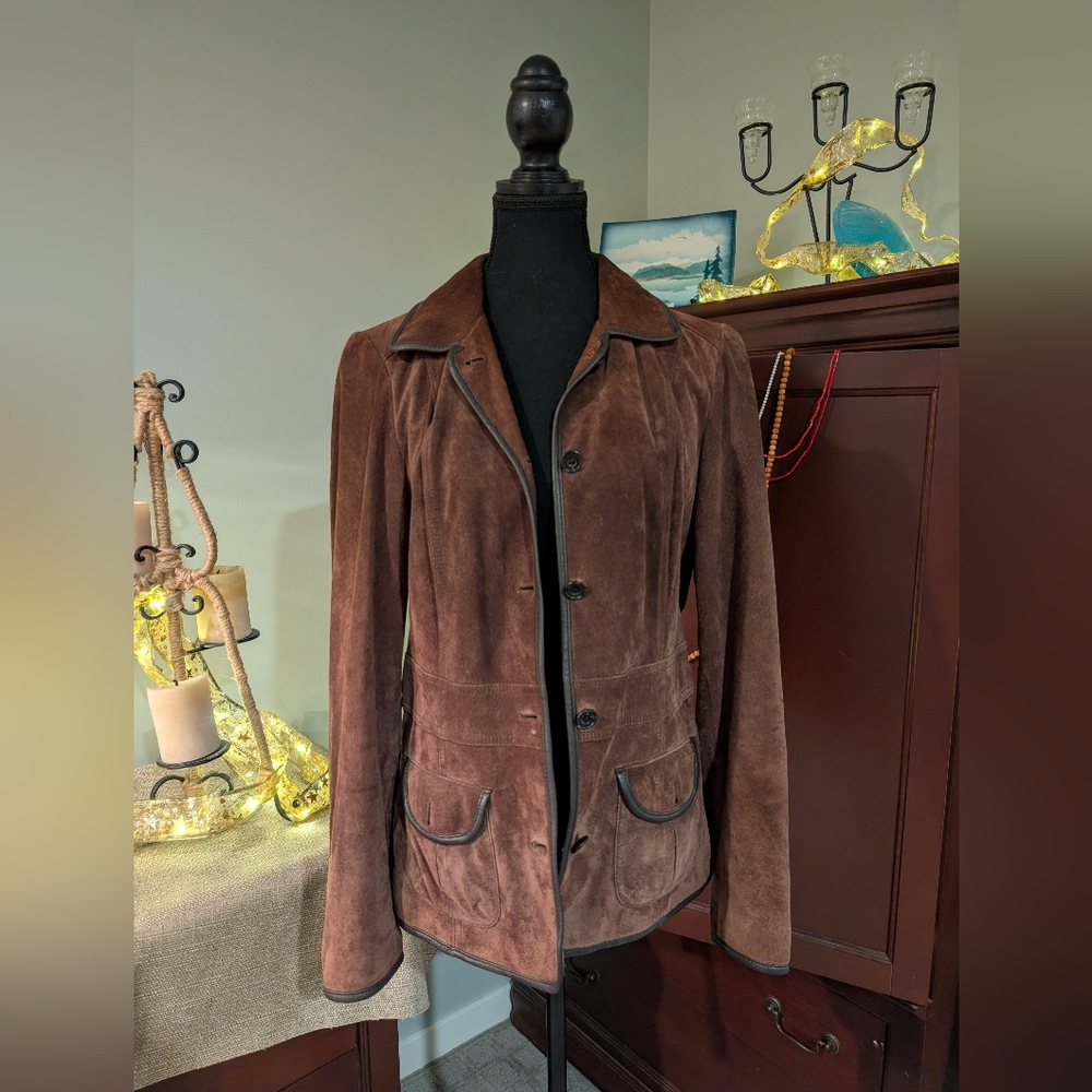 Eddie Bauer Brown Leather Jacket